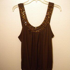 Roommates | Beaded Tank Top 1X